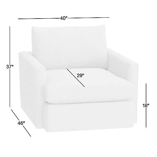 Lounge Deep 40" Leather Swivel Chair