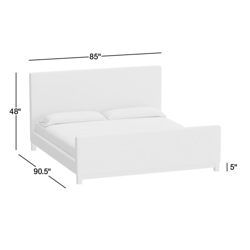 View Pacific Ivory Upholstered King Bed - image 3 of 12