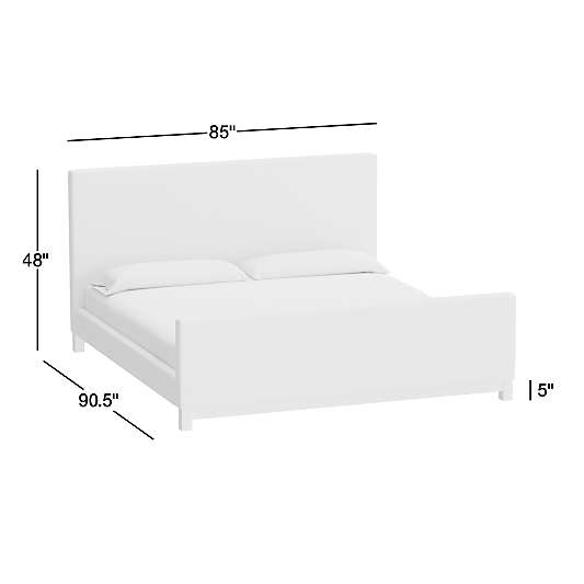 Pacific Ivory Upholstered King Bed