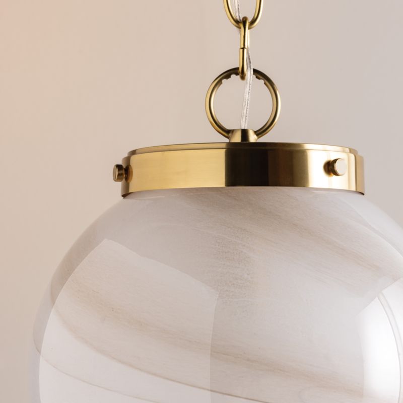 Ambra Large Glass Pendant 18.75" - image 8 of 9