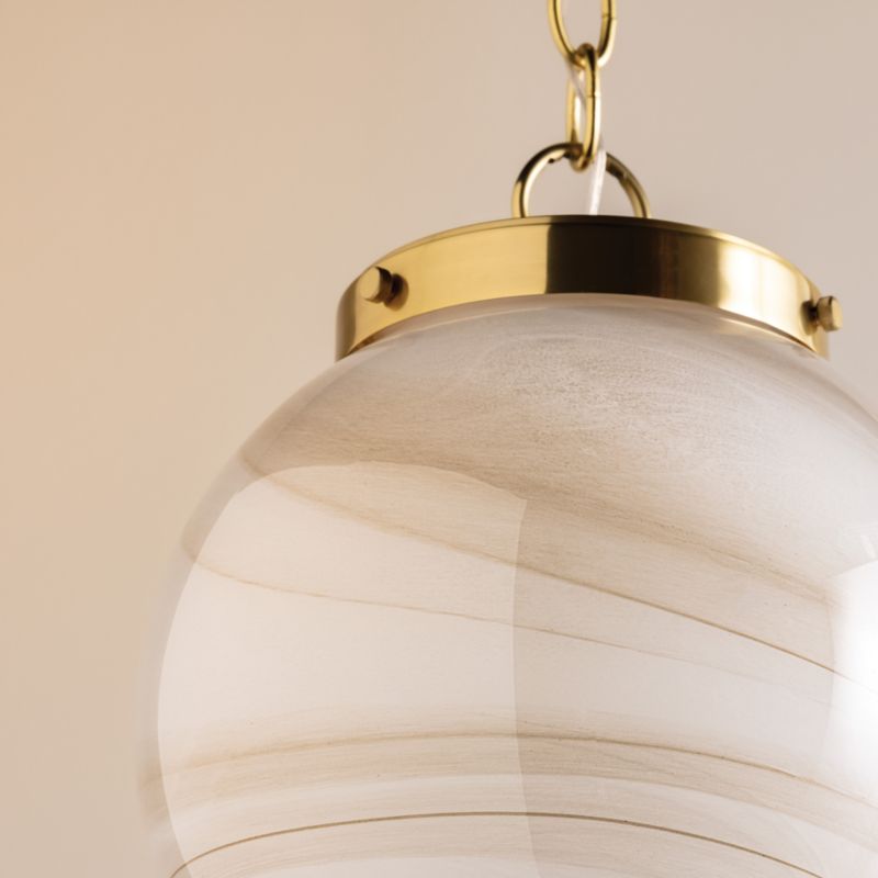Ambra Large Glass Pendant 18.75" - image 6 of 9
