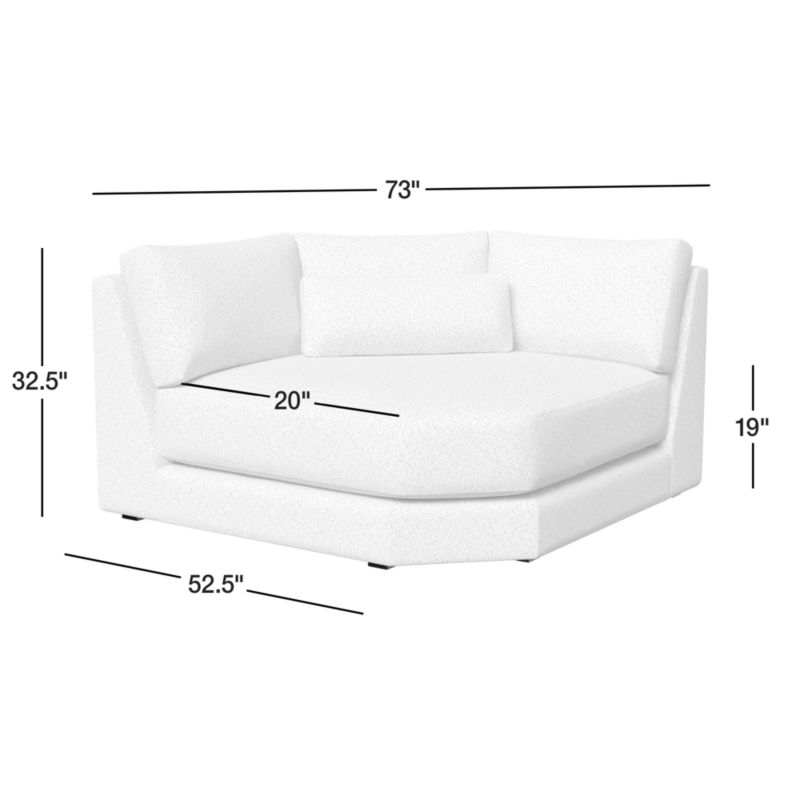 View Retreat Wedge Chair Sectional Piece - image 4 of 6