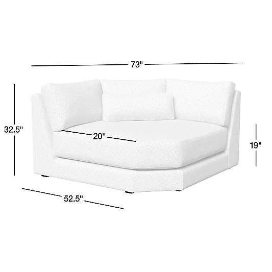 Retreat Wedge Chair Sectional Piece