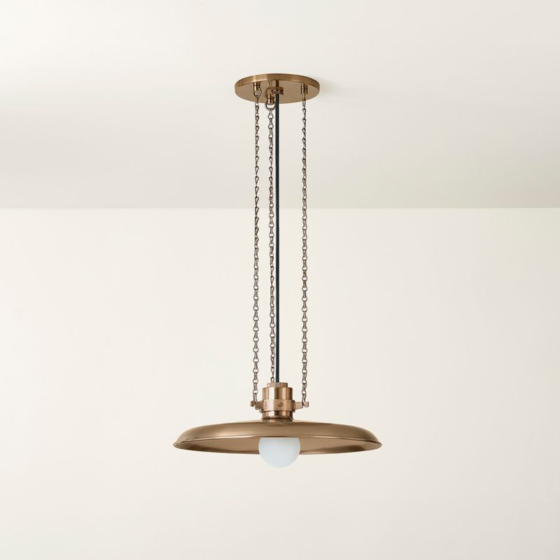 Rainhill Small Brass Pendant 16" - image 4 of 7