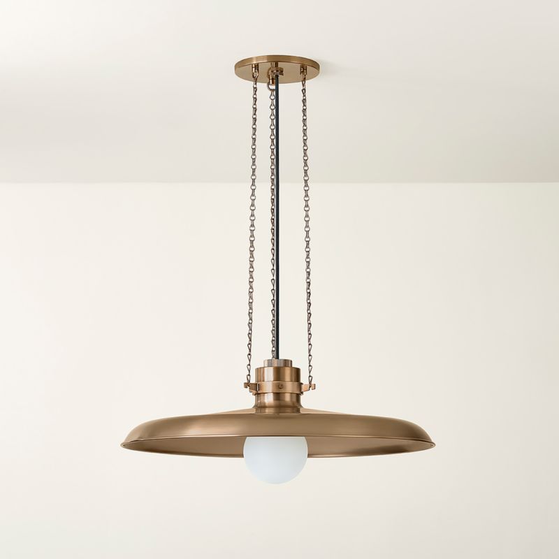 Rainhill Medium Brass Pendant 24" - image 2 of 5