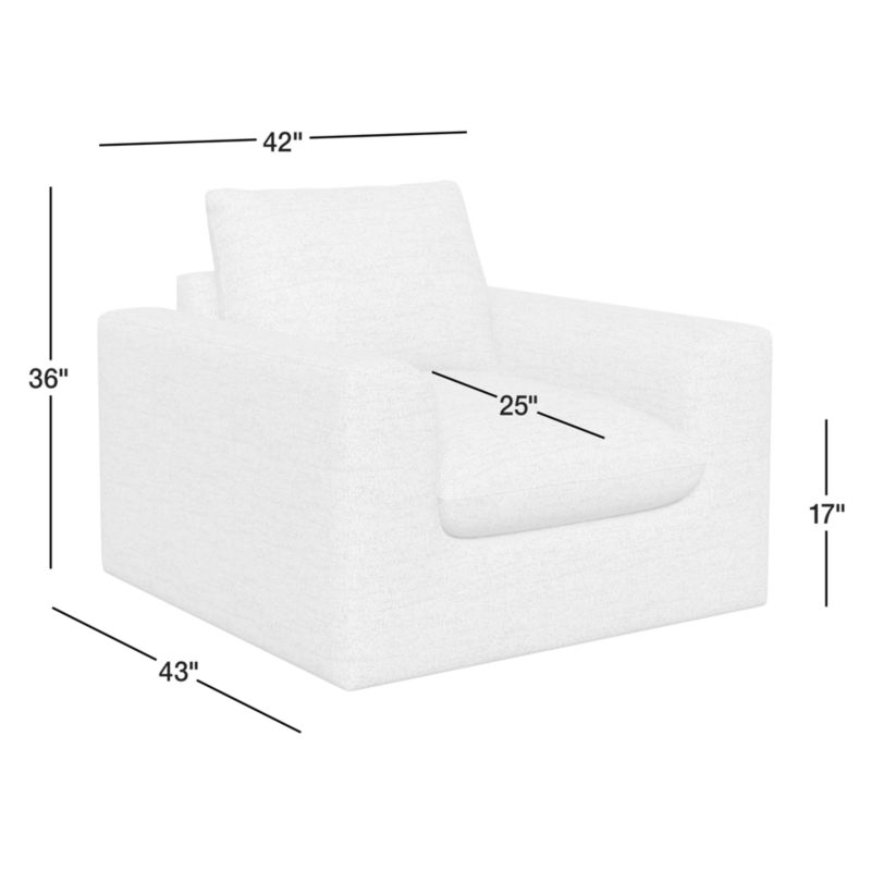View Serenity 42" Swivel Chair - image 4 of 8