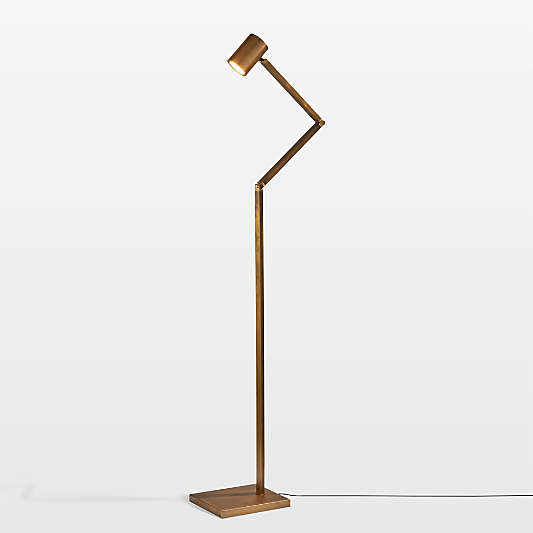Turrell Brass Task Floor Lamp 48"
