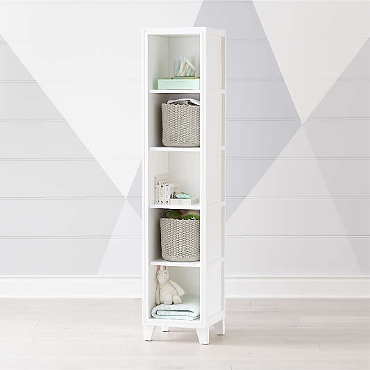 White 5-Cube Bookcase