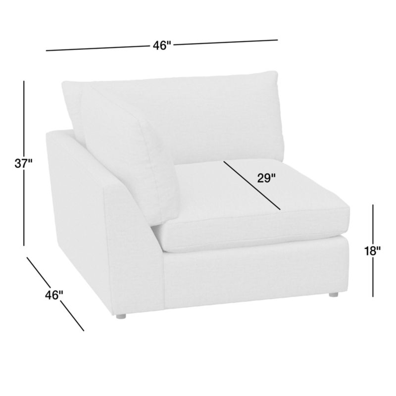 Lounge Deep Corner Chair + Reviews | Crate & Barrel