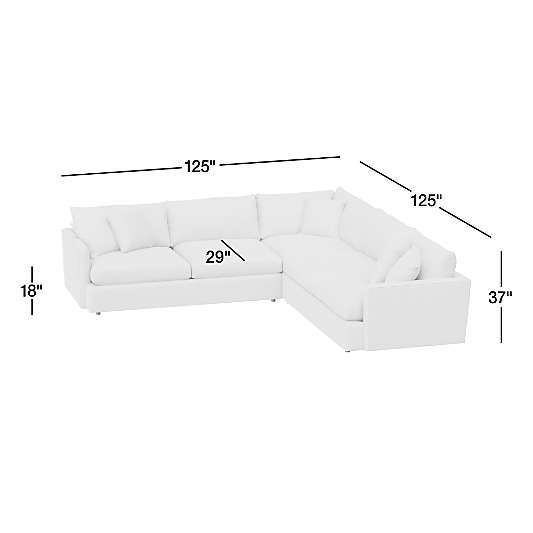 Lounge Deep 3-Piece L-Shaped Leather Sectional Sofa