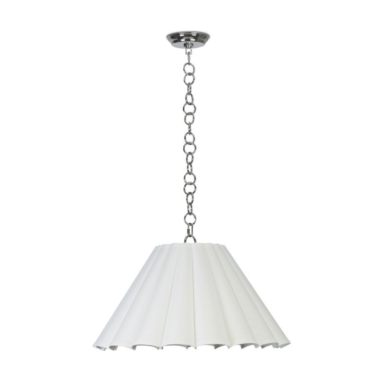 Allison Large Polished Nickel Pendant - image 3 of 6