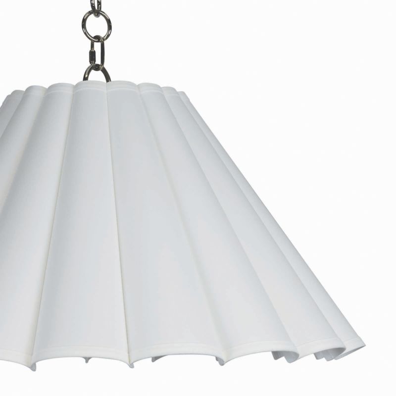 Allison Large Polished Nickel Pendant - image 4 of 6