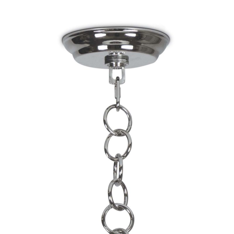 Allison Large Polished Nickel Pendant - image 5 of 6