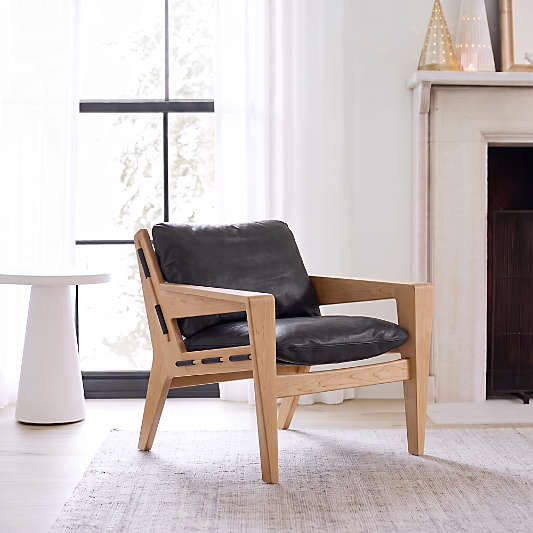 Trava Leather Accent Chair