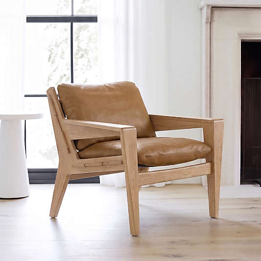 Trava Leather Accent Chair