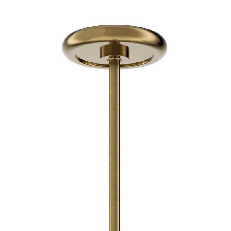 Gable Linear Antique Brass Chandelier with Storm Blue Shade 54" - image 5 of 7