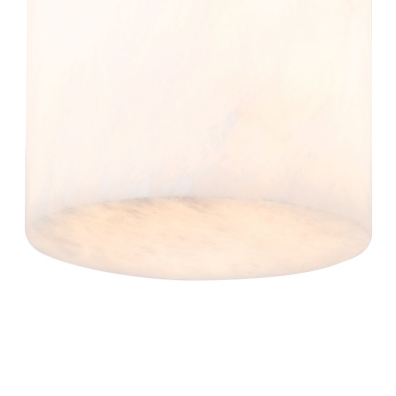Hazel Natural Brass and Alabaster Flush Mount - image 4 of 6