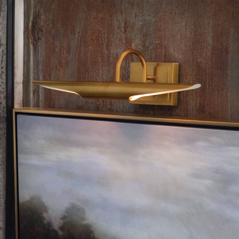 Redford Small Natural Brass Picture Light, 22" - image 2 of 6