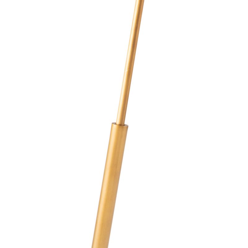 Spyder White and Natural Brass Floor Lamp - image 2 of 4