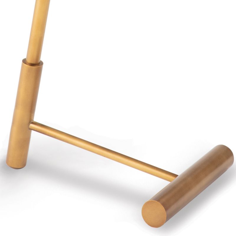 Spyder White and Natural Brass Floor Lamp - image 3 of 4