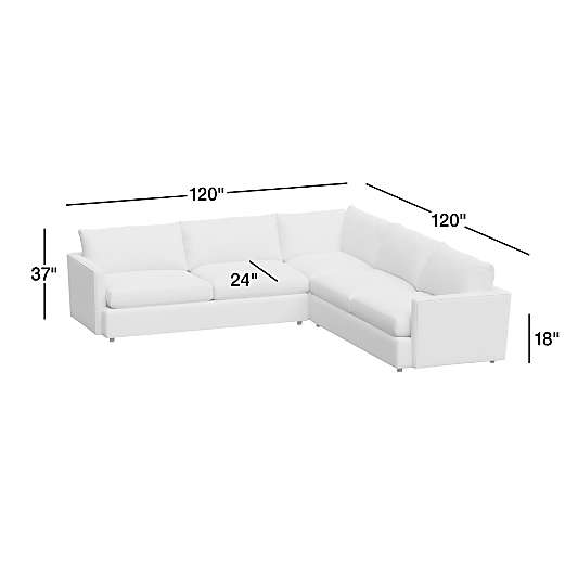 Lounge 3-Piece L-Shaped Sectional Sofa