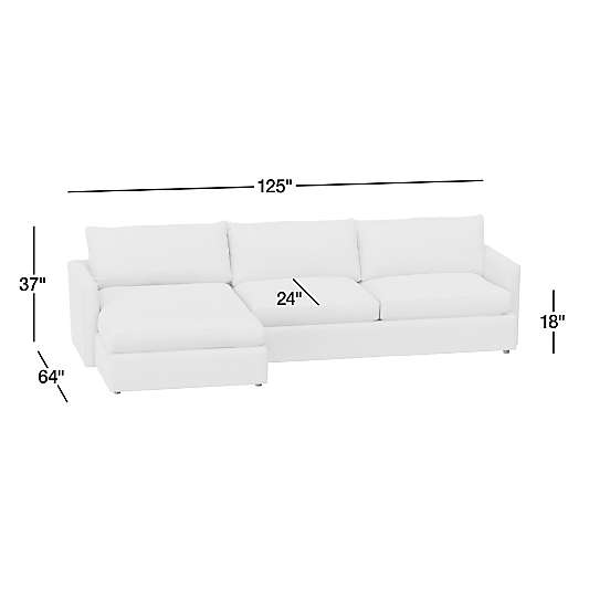 Lounge 2-Piece Leather Sectional Sofa with Chaise Lounge