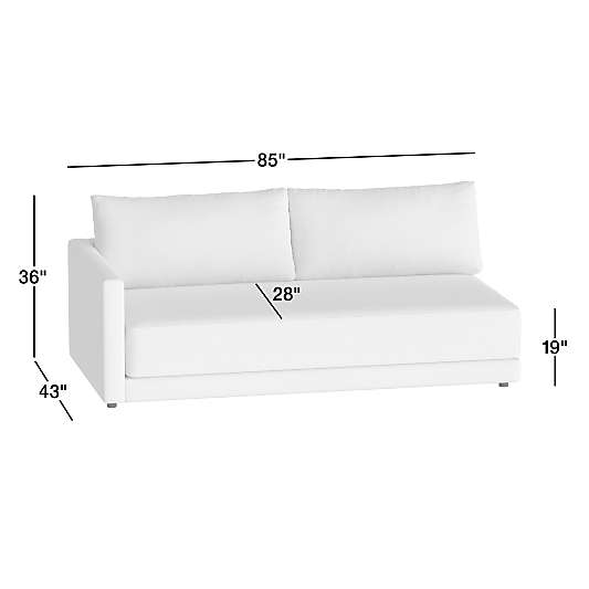 Gather Deep Left-Arm Bench Sofa Sectional Piece