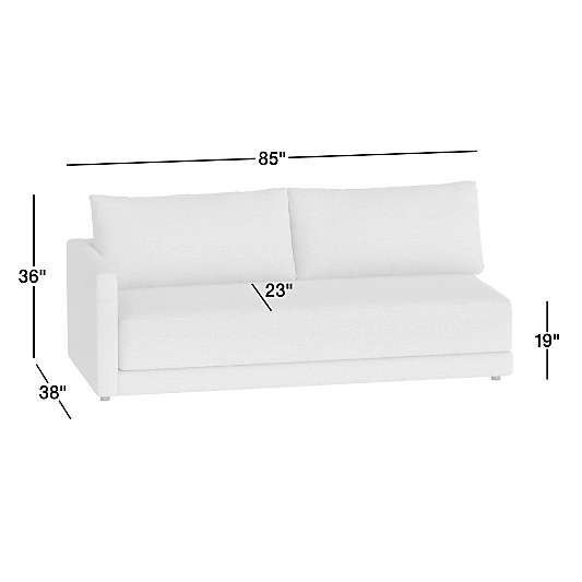 Gather Left-Arm Bench Sofa Sectional Piece
