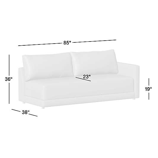Gather Right-Arm Bench Sofa Sectional Piece