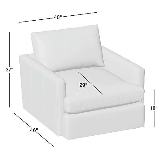Lounge Deep 40" Leather Chair