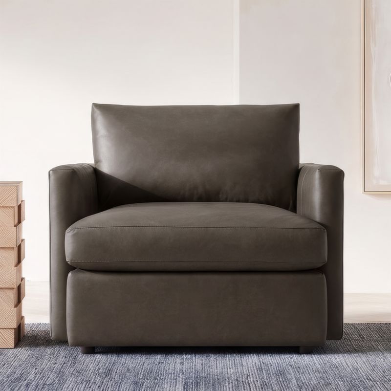 Lounge Deep 40" Leather Chair - image 3 of 4