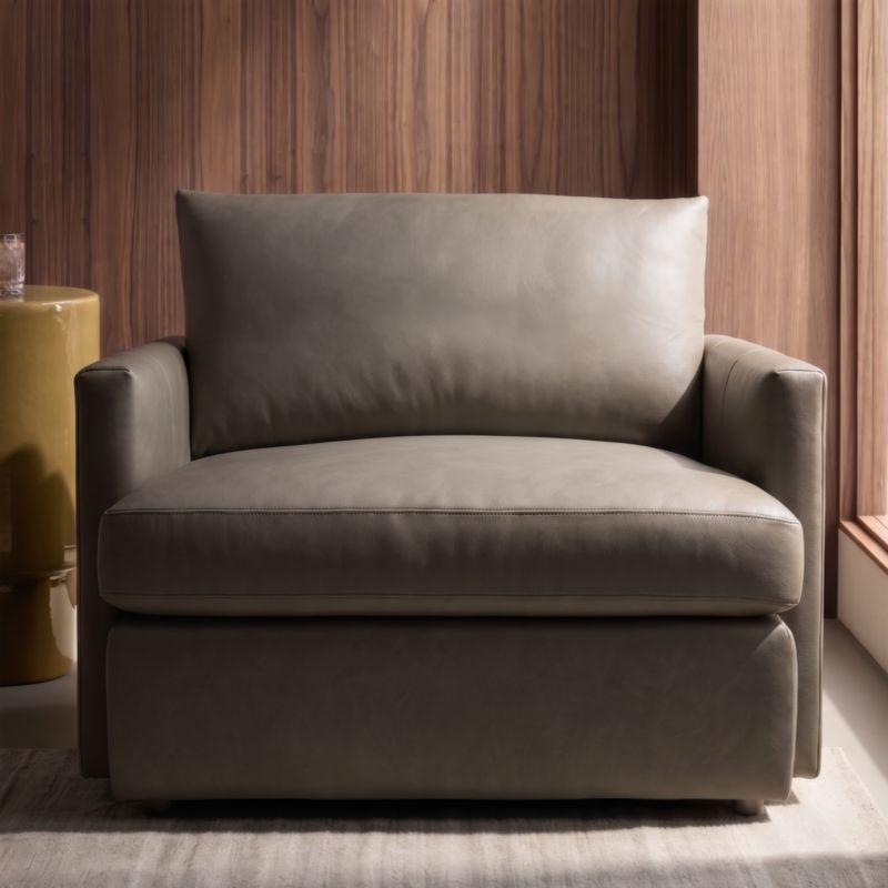 Lounge Deep 49" Leather Chair and a Half - image 3 of 4