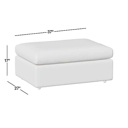 Lounge 37" Leather Ottoman