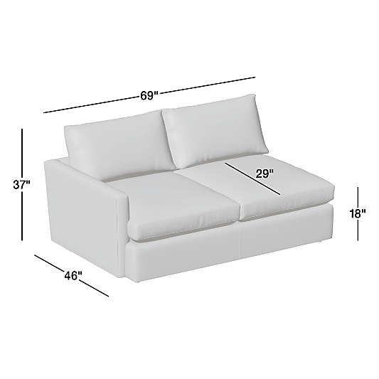 Lounge Deep Left-Arm Apartment Sofa Sectional Piece