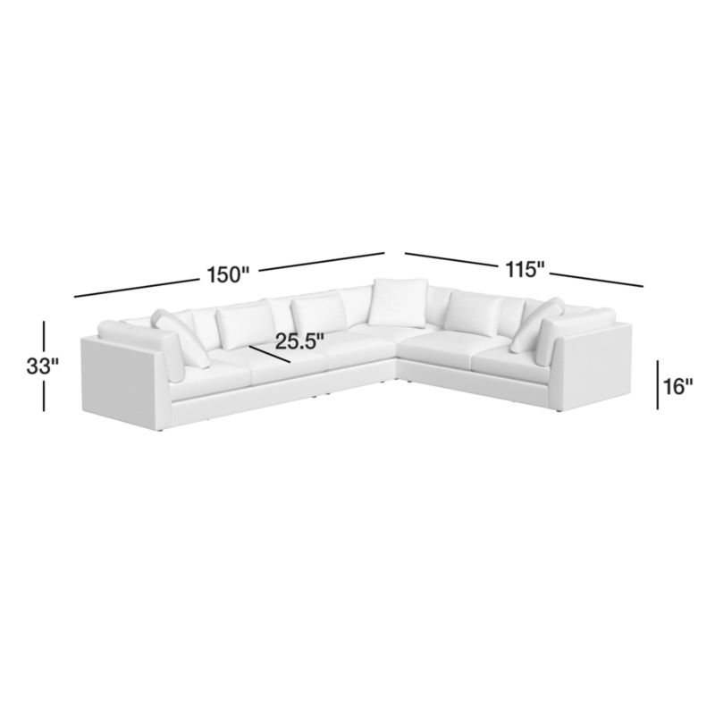 View Monterey Modular 4-Piece L-Shaped Sectional Sofa - image 4 of 8