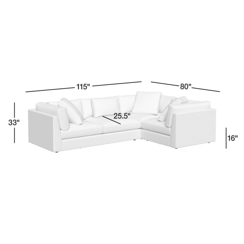 View Monterey Modular 3-Piece L-Shaped Sectional Sofa - image 4 of 8