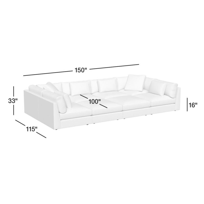 View Monterey Modular 6-Piece Pit Sectional Sofa - image 4 of 8