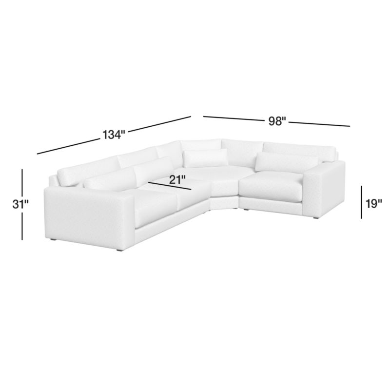 View Retreat 3-Piece L-Shaped Wedge Sectional Sofa - image 4 of 14