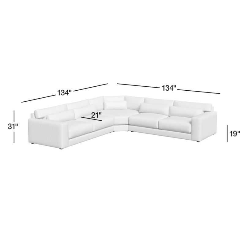 View Retreat 3-Piece L-Shaped Wedge Sectional Sofa - image 4 of 13