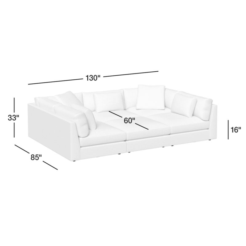 View Monterey Modular 4-Piece Pit Sectional Sofa - image 4 of 8