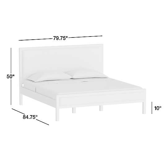 Keane Weathered Natural Wood and Leather King Bed