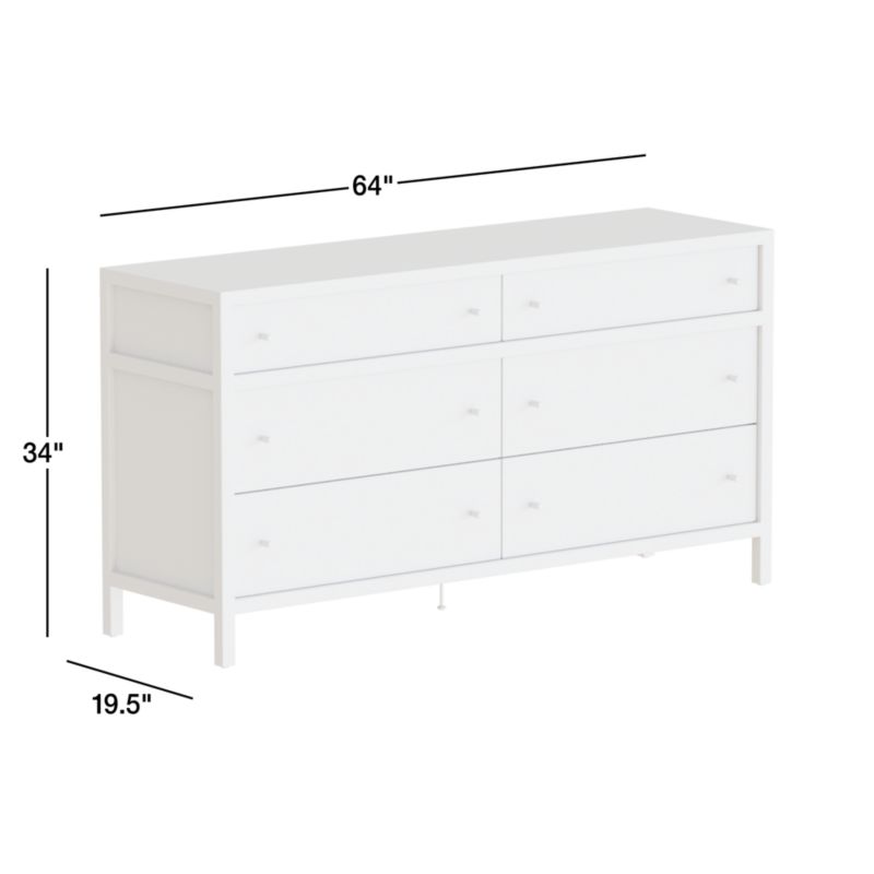 Keane Driftwood 6-Drawer Dresser