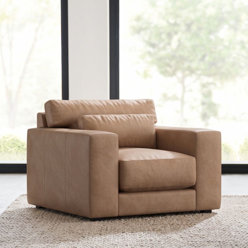 Retreat 43" Leather Chair - image 3 of 8