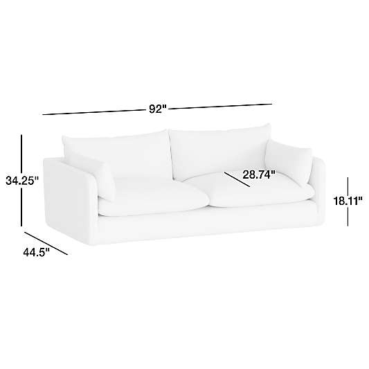 Unwind Slipcovered Sofa (92"-148")