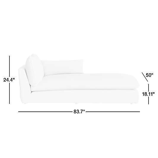 Unwind Slipcovered Right-Arm Chaise Lounge