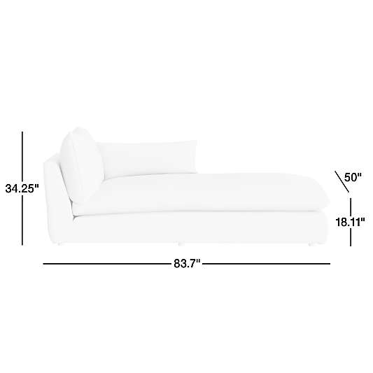 Unwind Right-Arm Chaise Lounge Slipcovered Sectional Piece