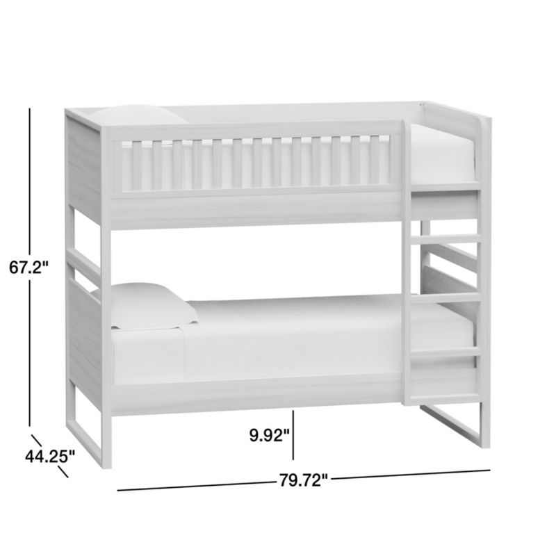 View Gemini Wood Kids Twin Over Twin Convertible Bunk Bed - image 3 of 8