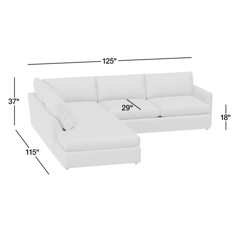 View Lounge Deep 2-Piece Left-Arm Bumper Sectional Sofa - image 3 of 12