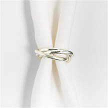 3-Ring Silver Napkin Ring
