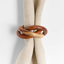 3-Ring Wood Napkin Ring + Reviews | Crate & Barrel